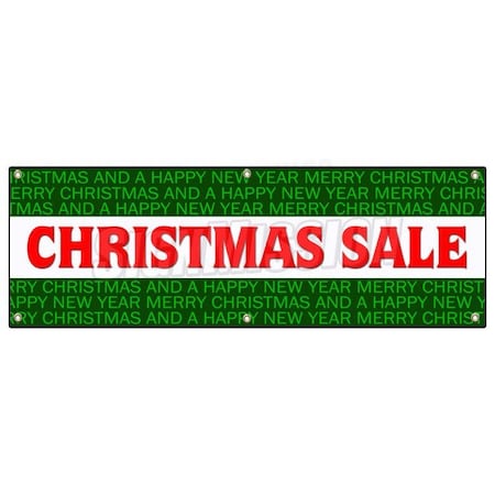Signmission CHRISTMAS SALE BANNER SIGN christmas season decorate discount holidays B-72 Christmas Sale